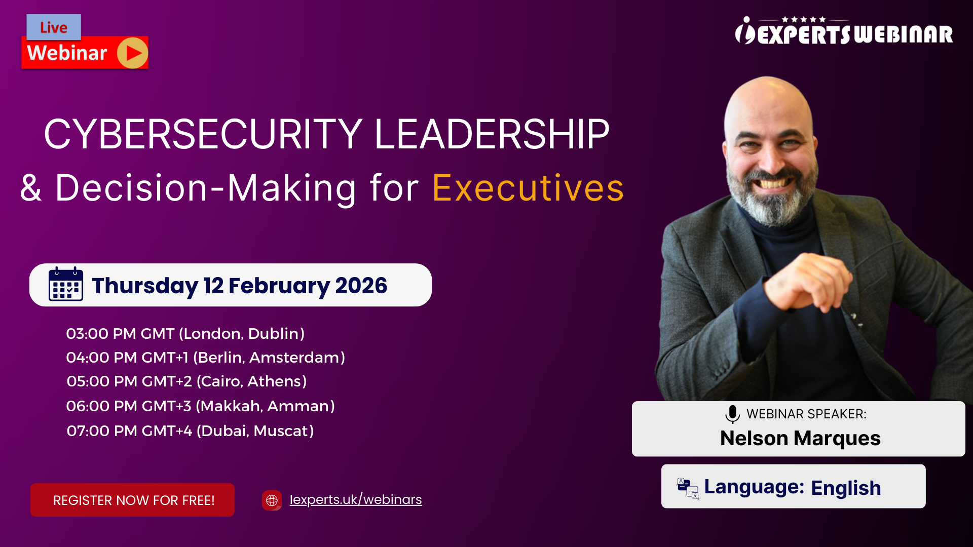 Cybersecurity Leadership & Decision-making for Executives